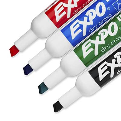 EXPO Low Odor Dry Erase Marker Starter Set, Chisel Tip, Assorted