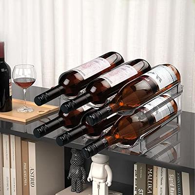 Transparent Water Bottle Organizer Stackable Bottle Storage Holder For  Kitchen Vacuum Flask Holder Home Cabinet Organizer