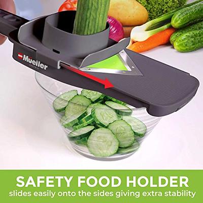 Mueller Handheld Vegetable V Slicer Salad Utensil, Perfect for Salad  Zucchini Carrots Onions and All Vegetables, Make Low Carb/Paleo/Gluten-Free