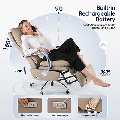 Big&Tall Executive Office Chair Recliner Ergonomic Computer Desk Chair  Footrest