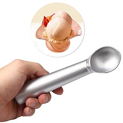 Ice Cream Scoop, 7 inches Nonstick Anti-Freeze Ice Cream Scooper  Professional Ice Cream Scoop Spoon One Piece Aluminum Design for Gelato,  Cookie Dough, Sorbet(Silver) - Yahoo Shopping