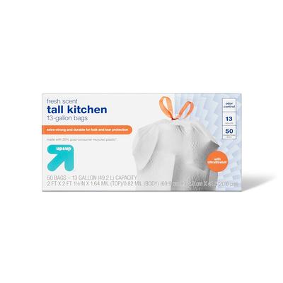 Glad Tall Kitchen Drawstring Trash Bags Odorshield 13 Gallon - Gray - 120ct  : Target