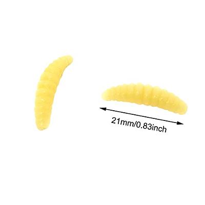 Honbay 150PCS Fake Worms Realistic Soft Fishing Lures Plastic Lifelike  Maggots Bread Worm for Fishing and Prank Props (21mm) - Yahoo Shopping