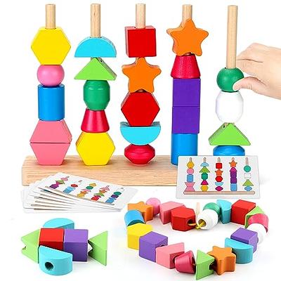 Toddlers Montessori Toys for 1 2 3 Year Old, Wooden Educational Shape  Sorting Toys Gifts for Kids 2-4 Girl Boy Baby, Preschool Learning Fine  Motor