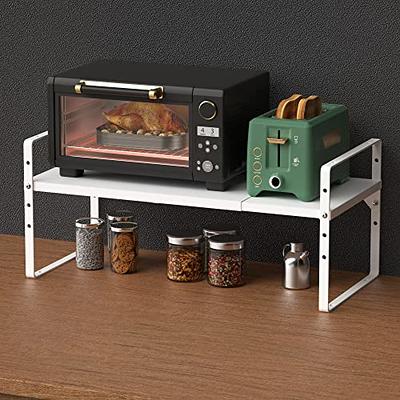  GEDLIRE Cabinet Storage Shelf Rack Set of 2, Medium (13 x 9.4  inch) Rustproof Metal Wire Kitchen Cabinet Organizer and Storage, Cupboard  Spice Shelf Rack for Plate, Dish, Counter & Pantry
