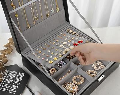  QBestry Jewelry Box for Stud Earring Organizer for