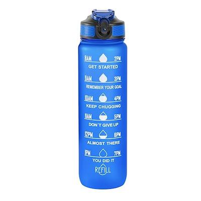 Hyeta 32oz Water Bottles with Straw - Stay Motivated and Hydrated with Convenient Times to Drink Markings, Durable, Leak-Proof and BPA-Free