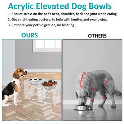 Elevated Dog Bowls For Large, Medium, And Small Dogs - Promotes