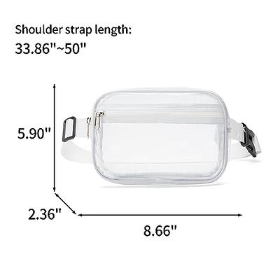 Clear Fanny Pack Stadium Approved Clear Belt Bag Cross Body Bag for Women  Men