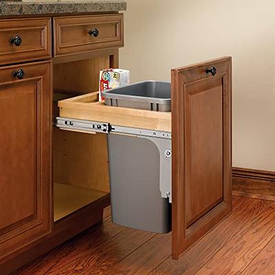 35 QT Single Bin Trash Can Pull Out