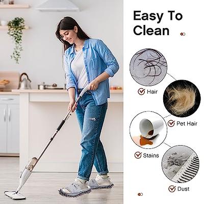 10Pcs Mop Slippers for Floor Cleaning Washable Shoes Cover Soft Microfiber  Dust Mops Mop Socks Reusable for Women Men Kids Foot Dust Hair Cleaners