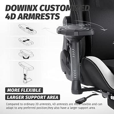 Dowinx Gaming Chair Fabric with Pocket Spring Cushion, Massage