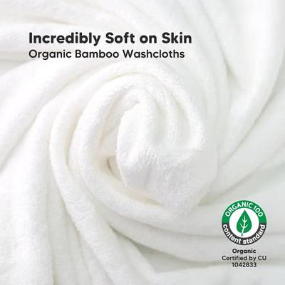 Infant Organic Washcloths, 6-Pack Bamboo Washcloths