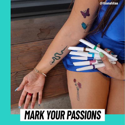 Temporary Tattoo Markers : Body Mark