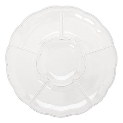 Amscan Scalloped Plastic Container, White, M