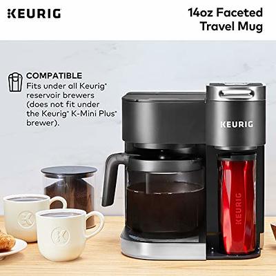 Keurig 14oz Faceted Travel Mug - Red