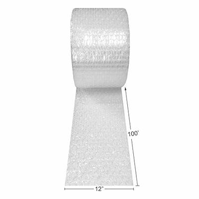 Basics Perforated Bubble Cushioning Wrap, Large, Clear, 5/16,  12-Inch x 100-Foot Long Roll