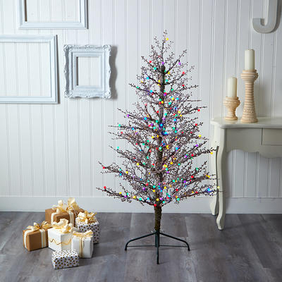 Nearly Natural 9 ft. Frosted Tip Pine Artificial Christmas Tree