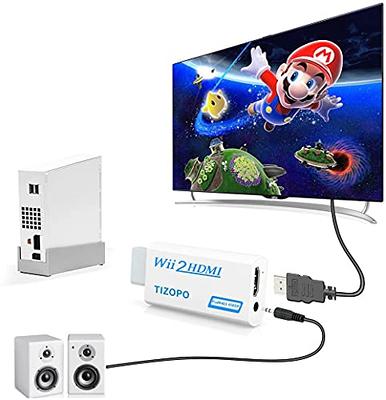 Wii to HDMI Converter 1080P for Full HD Device Wii HDMI Adapter with 3,5mm  Audio Jack&HDMI Output for Nintendo Wii/ Wii U/HDTV