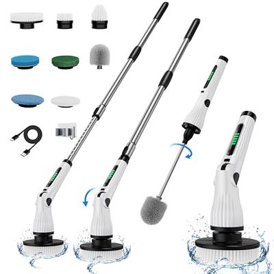 Electric Spin Scrubber, Cordless Cleaning Brush with 7 Replaceable Brush  Heads Power Shower Scrubber Electric Spin Brush Adjustable Extension Handle  for Bathroom, Tub, Tile, Floor - Yahoo Shopping