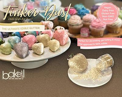 BAKELL Soft Pink Edible Glitter, 5 Gram, TINKER DUST Edible Glitter, KOSHER Certified, 100% Edible Glitter