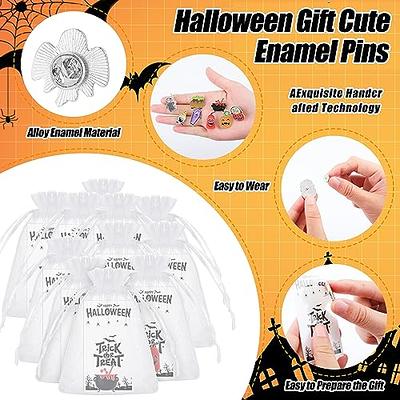 Siifert 50 Sets Halloween Pins Gifts Halloween Enamel Pins Bulk Cute Skull  Ghost Pumpkin Black Cat