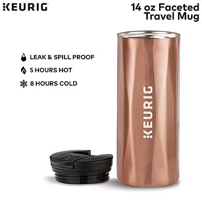 12oz Stainless Steel Insulated Coffee Travel Mug Fits Under Any Keurig K Cup