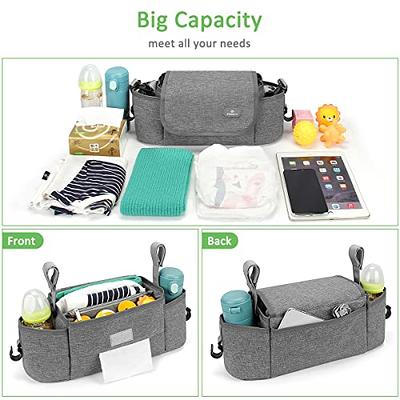 Pram Organiser Bag, Large Capacity Buggy Organiser For Stroller