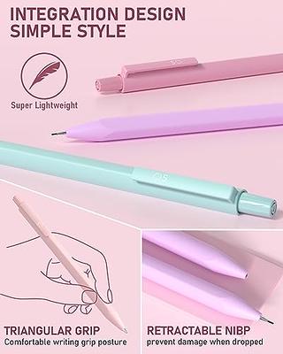 FourCandies Cute Mechanical Pencil Set, 6PCS Pastel Mechanical Pencils  0.5mm & 0.7mm with 360PCS HB Pencil Leads, 3PCS Erasers and 9PCS Eraser  Refills, Aesthetic Mechanical Pencils for Girls Writing 