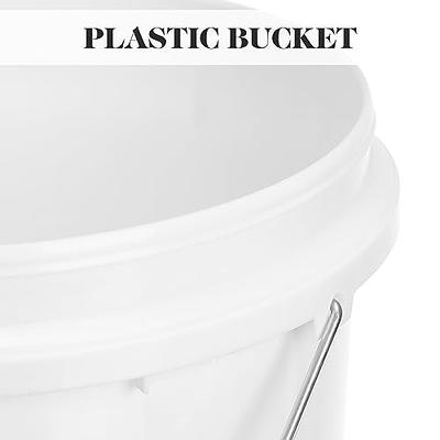 SOLUSTRE 2pcs Empty Bucket Plastic Container Household Cleaner Plastic Cleaner  5L Bucket Small Bucket Cereal Canister Plastic Pail Small Buckets Paint  Bucket Food Fishing Bucket - Yahoo Shopping