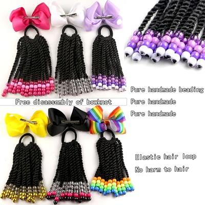 Pure Color Textured Bowknot Hair Ties for Girls