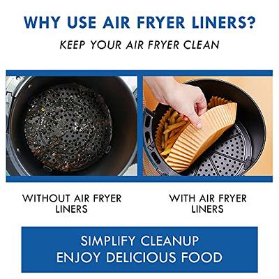 FINECE finece air fryer liners square, 100pcs for 2 to 5 qt air