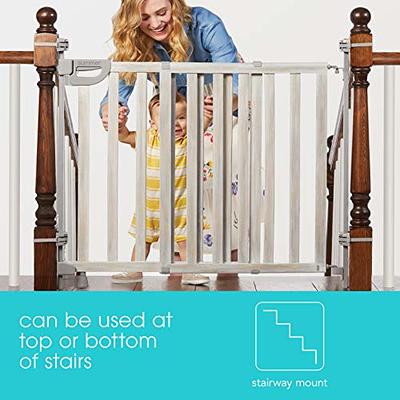  Summer Infant Extra Tall & Wide Safety Pet and Baby Gate,  29.5-53 Wide, 38 Tall, Pressure or Hardware Mounted, Install on Wall or  Banister in Doorway or Stairway, Auto Close Walk-Thru