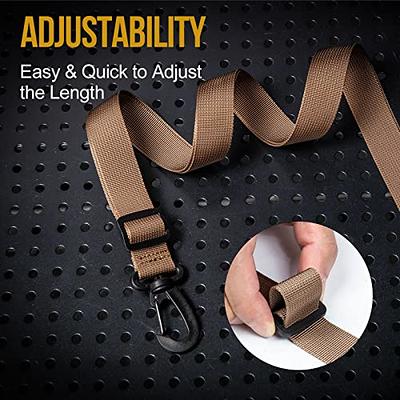 Leather Adjustable Padded Replacement Shoulder Strap with Metal Swivel