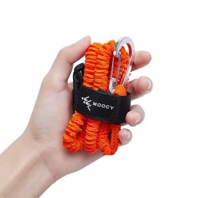 Kayak Paddle Leash with D-Ring Stretchable Bungee Strap Lanyard Rope for  SUP Kayaking Boating Canoeing Fishing Pole Rod 5-7 Feet (1Pack)