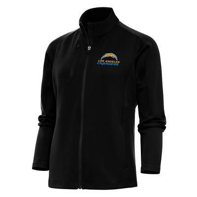 Antigua Los Angeles Chargers Women's Black Victory Full-Zip Jacket