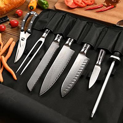 NANFANG BROTHERS Knife Set, 9 Pieces Damascus Kitchen Knife Set