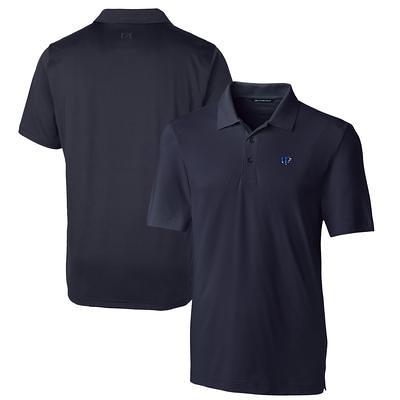 Carolina Panthers Cutter & Buck Big & Tall DryTec Genre Textured Solid Polo  - Navy