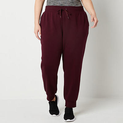 Xersion Womens Fleece Mid Rise Plus Jogger Pant, 2x, Red - Yahoo Shopping