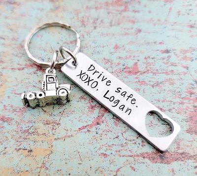 WSNANG Truck Driver Gifts Keep Me Safe Get Me Home Trucker's Prayer Keychain Gift for Truck Drivers Dad Husband