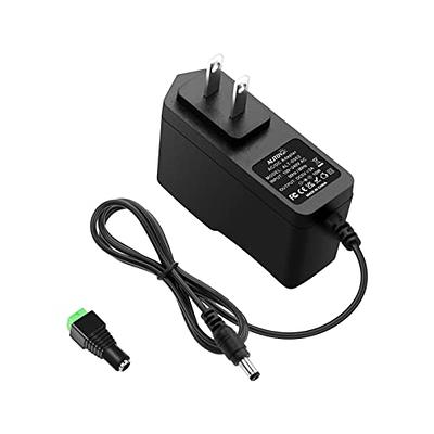 AC Adapter, 12V/2A AC DC Switching Power Supply Adapter(Input 100-240V,  Output 12V 2A) with DC Connector 12V / 2A（1 Pack）