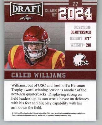 2023 Leaf Draft #77 Caleb Williams USC Trojans RC Rookie Football Trading  Card - Yahoo Shopping