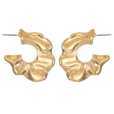 Gold Hoop Earrings For Women Sterling Silver Post Small Gold Hoop