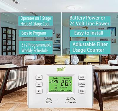 Suuwer Non-Programmable Thermostats for Home 1 Heat/1 Cool