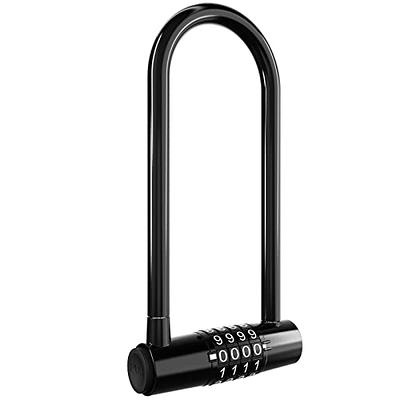 Cabinet Lock,Combination Padlock,U Shaped Padlock,Stainless Steel Gym Locker Lock Code Long Adjustable Shackle Lock for Outdoor, School, Gym, Sports