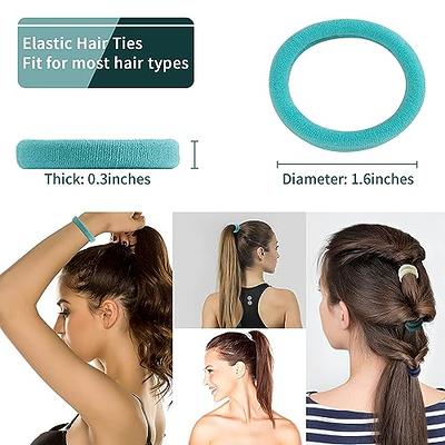 100pcs Black Elastic Hair Bands, Small Elastic Hair Bobbles For
