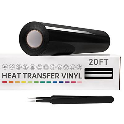 WRAPXPERT Puff Vinyl Heat Transfer Black 3D Puffy HTV Iron on  Vinyl for Tshirts,Easy Cut/Weed Foaming HTV Roll for Heat  Press,Clothing,10x5ft