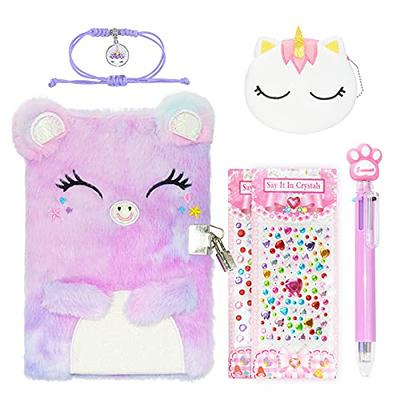 GINMLYDA Girls Diary with Lock for Kids, 7x5.3 Inch Indonesia