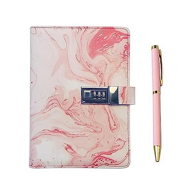 Lock Diary with Pen Set Journal for Women Teenagers Diary for Girls Age  8-12, A5 240 Pages Colorful Side Journal with Lock, Refillable Leather  Journal