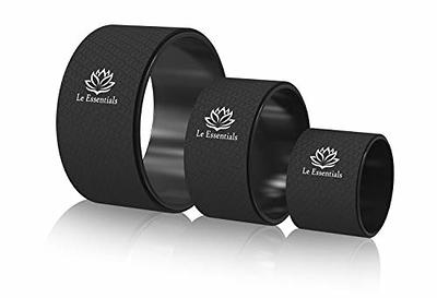 Reehut Yoga Wheel Set- 12.6” x 5” Strong Premium Back Roller, Yoga